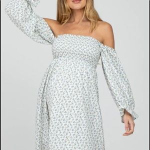 Pink blush maternity brand new Off Shoulder Maternity Dress in Medium